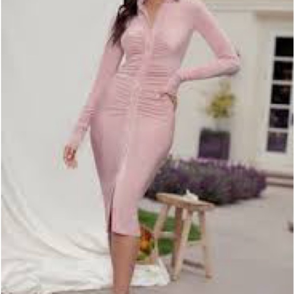 Akaiv NWT Chic Long Sleeve Pink Dress